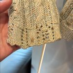 None Women's Cream Sweater with Button Detail Photo 4