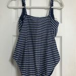 Nip tuck swim blue white striped molded cup swimsuit ONE PIECE women’s size 10 Photo 5