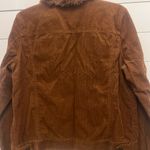 Jason Maxwell  brown‎ corduroy denim jacket fur collar size M NWT Photo 4