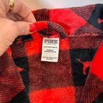 Victoria's Secret  PINK Red & Black Buffalo Plaid Robe Dog Pattern Women’s XS/S Photo 5