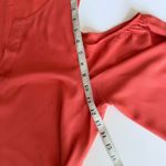 XCVI Coral Cold Shoulder Tunic Dress Rayon Flowing Bell Sleeve Designer New Photo 8