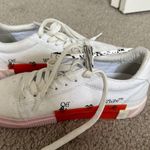 Off-White Vulcanized Sneakers Pink White Canvas Low Top Photo 2