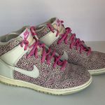 Nike Vintage Y2K Retro Dunk High Premium Pink Leopard Print Sneakers 8.5 Photo 3