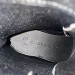 Chunky Sole Patent Leather Moto Biker Boots Platform Black Combat Booties Size 8 Photo 8