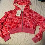 Size Small Pink Camouflage Zip Up Hoodie Photo 0