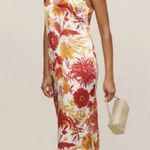 Reformation ππ Lian Silk Dress ~ Vesta Print Large L NWT Photo 0