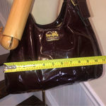 Coach  Madison Purple Patent Leather Madison Paige Triple Section Shoulder Bag Photo 8