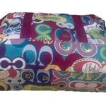 Coach Poppy Graffiti XL Weekender/Travel Bag 2 Way 22" w Hang Tag NEW COA Photo 0