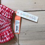 Colsie NWT Women's Red Gingham Woven Bandeau Bralette Size XS Photo 2