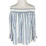 Love Shack Fancy Daisy Off the Shoulder Crop Top
Blouse Size XS Pom Pom Hem Photo 7