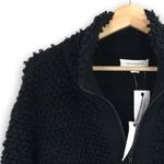 Treasure & Bond NWT - - Black Loop Knit Zip Jacket - M Photo 3