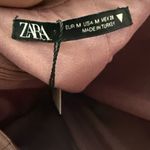 ZARA Limited Edition Backless Mauve Pink Ruched Mini Dress Medium NEW Photo 11