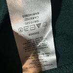 Loft Hunter Green V-Neck Tie Back Blouse Size Medium Short Sleeve Casual Top Photo 6