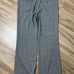 Norma Kamali Size 16 Pants Trouser Black Mini Plaid Straight Leg Mid Rise Career Photo 9