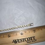 Vintage Gold Tone Prong Set Rhinestone Tennis Bracelet Photo 4