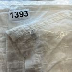 Johnny Was ‎ white linen pants with embroidered pattern size large Photo 7