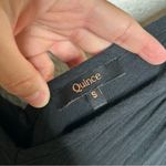 Quince 100% Organic Cotton Gauze Tiered Maxi Dress Black Small Photo 13