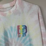 Disney Walt  World Shirt Pastel Tie Dye Rainbow Glitter Spirit Jersey Womens M Photo 3