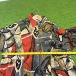 John Mark  Size L Art To Wear Multicolor Abstract Button Down Tunic Blouse Pocket Photo 9