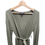 Lulus Just The Thing Olive Green Long Sleeve Maxi Dress Size M NWT Boho Sold Out Photo 10