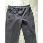 Betabrand  Black Ribbed Zip Ankle Dress Pants Women's Size L Photo 1