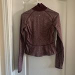 Lululemon Women’s 4 Always Alert 1/2 Zip Heathered Garnet Winter Outdoor Top Photo 3