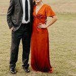 Show Me Your Mumu  Burnt Orange Luxe Satin Bridesmaid Dress - Rome Twist Gown Photo 1