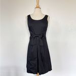 Kate Spade “Jillian” Solid Black Bow Front Sleeveless Dress Photo 1