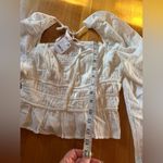 Free People  Chloe Milkmaid Top in White, Size S, NWT Photo 2