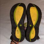 Chaco Sandals with Patterned Yellow and Brown Straps Photo 4