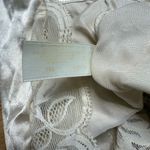 Victoria's Secret Vintage  Gold Label Satin Stretchy Lace Crop Cami Medium Ivory Photo 2