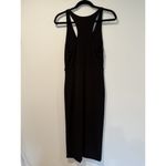 Leith  Midi Dress Womens Small Black Sleeveless Stretch Body Con Travel Vacation Photo 1