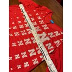 Nebraska Huskers 3/4 Sleeve Printed Top Medium Women's Red Scoop Neck Shirt GBR Size 8 Photo 5