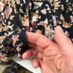 D&S Ralph Lauren Moody Floral Dress 12 Babydoll Flutter Sleeve Romantic Boho SEE Black Photo 5