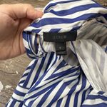 J.Crew  TUSHAR BLUE WHITE STRIPE HALTER BOW TIE WIDE LEG JUMPSUIT sz 6 Photo 4