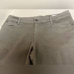 Two by Vince Camuto Washed Olive Green Cuffed Skinny Jeans Photo 2