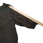 Preswick & Moore  Rayon Size Large L Dark Green Flowy Button Blouse Whimsy Goth Photo 3