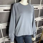 Athleta  Seasoft Crewneck Sweatshirt Coastline Blue Size Medium Photo 15
