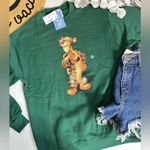 Disney Vintage New with Tags  Winnie the Pooh Tigger Green Crewneck Sweatshirt Photo 4