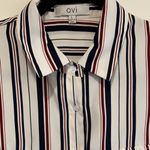 OVI  Polyester Striped Blouse Photo 4