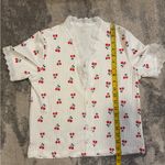 Source Unknown White and Red Cherry Pajama Set Photo 3