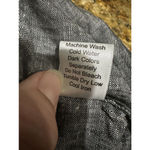 Allen Allen  Linen Pants Womens L Gray Elastic Waist Pockets High Rise Lagenlook Photo 5