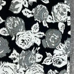 Banana Republic Rose Floral Tapestry Skirt Women’s Size 6 Small Black White Gray Photo 2