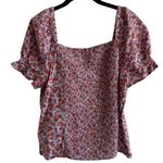 Madewell  Button Front Smocked Back Puff Sleeve Top in Piccola Floral Photo 2