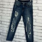 Rock & Republic Dark Wash Straight Leg Jeans Mid Rise Distressed 28x26 Y2K Denim Photo 6