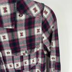 Paige  Mya Plaid Aztec Button Down Shirt Size Medium‎ Cabin Outdoor Photo 3