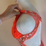 Betsy and Adam  One-Shoulder Sequin Backless Gown Photo 1