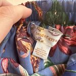 Band of Gypsies Band of‎ Gypsies Blue Floral Print Skirt Ruffle Hem Belted Womens Large Photo 4