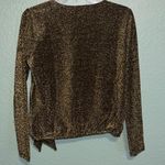 Michael Kors Surplice Neck Tie Waist Top glittery blouse Photo 4