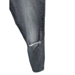 Levi's  Premium 501 Jeans Women 27x 28 Black Denim Button Fly Straight Distressed Photo 3